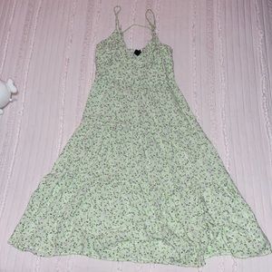 Green Wild Fable Maxi Cottage Core Dress